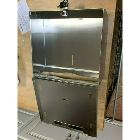 Alpine Towel Dispenser - Multifold/C-Fold - Stainless Steel W/ Brushed Finish - Picture 2 of 7